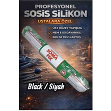 Hbnc Sosis Silikon Profesional  – Siyah 680 gr Kartuş
