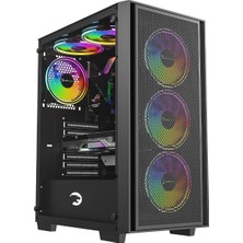 Die Grup Gamepower Flex 4 * 120MM A-Rgb Fan Atx 750W 80+ Bronze Gaming Kasa