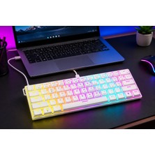 Die Grup Teknosepetim 175CM USB Kablolu Hot-Swap Mekanik Oyun Klavyesi – 61 Tuşlu Çok Renkli Rgb LED Arka Plan Aydınlatması, Pc Oynatıcılar Için