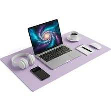 Die Grup 90X40 Xl Deri Mouse Pad,ofis,masa Matı Sümen,konforlu Mouse Pad,çift Yönlü (Lila)