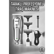 Zenviaa Tıraş Makinesi Paslanmaz Çelik Taraklı Güçlü Motor ZENVIAA365423
