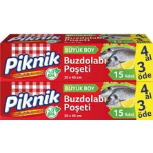 Die Grup Piknik Buzdolabı Poşeti 4AL3ÖDE Büyük 15'li