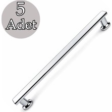 Die Grup Özen Krom Çekmece Kulp 160 mm 5 Adet Metal Dolap Kulbu Mutfak Mobilya Uyumlu Dayanıklı Şık Tasarım