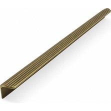 Die Grup Olifka Mat Antik Sarı Çizgili Mobilya Kulpu 640 mm Dolap Çekmece Kapak Kulbu Modern Tasarım