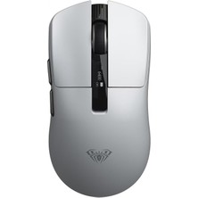 Die Grup Aula SC590 Pro PAW3311 Sensör 20000 Dpı 1000Hz Kablolu ve Kablosuz Gaming Oyuncu Mouse Beyaz