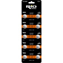 Die Grup 10 Adet AG10 Alkaline Düğme Pil 1.5 Volt LR1130 / 389/189 Alkali Düğme Piller