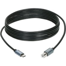 Die Grup Klotz Yüksek Hızlı USB 2.0 C-B Uçlu USB Data Kablosu 3m