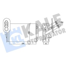 Die Grup Kale Kalorifer Radyatörü Al/mknk Volkswagen Golf Iv, Bora, Beetle, Audi A3, Tt, Seat Leon, Toledo, Skoda Octavia 96-07 Kal 346255