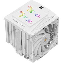 Die Grup Thermalright Royal Knight 120 Digital White TL-H12W-X28 120MM 6 x 6mm Isı Borulu Intel-Amd Uyumlu Hava Soğutucu