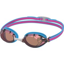 Die Grup Speedo Vanquisher 3.0 Mirror Yüzme Gözlüğü Gençler Için Üniseks, Picton Blue/vermillion/gold Mirror, Tek Beden
