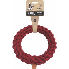 Die Grup M-Pets Coto Red Rıng 25CM Örgü Halka Oyuncak
