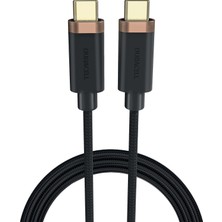 Die Grup Duracell 1m Usb-C To Usb-C Örgülü Şarj Kablosu - Siyah