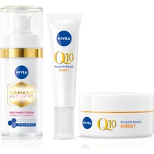 Die Grup SPF15 Q10 Energy Gündüz Kremi 50ML, LUMINOUS630 Thiamidol Etkili Leke Karşıtı Serum 30ML ve Göz Krem