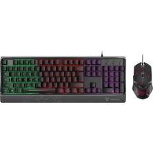 Die Grup Vertux Orion, Oyun Klavyesi ve Fare, 6 Programlanabilir Fare, Ayarlanabilir 3200 Dpi, Bilek Desteği ve Çok Renkli LED Arka Plan Aydınlatması
