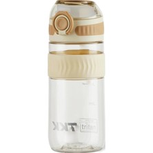 Die Grup Vagonlife Tkk 550 ml Rahat Içim (U Ağızlı) Bpa Içermeyen Taşıma Kulplu Tritan Su Matarası FFTKK1016-550ML Kahverengi