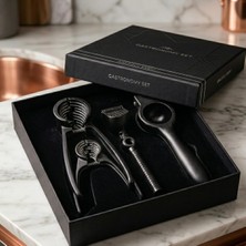 Die Grup Deinhaus Chef Gastronomy Set, Mat Siyah Eloksal Döküm, Fındıkkıran ve Narenciye Sıkacağı, Profesyonel Mutfak Seti