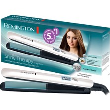 Die Grup Remington Shine Therapy Saç Düzleştirici - Daha Fazla Parlaklık Için Mikroaktif Içerikli Seramik Kaplama - Fas Argan Yağı ve E Vitamini, LCD Ekran, 150-230°C, S8500
