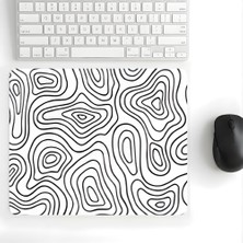 Die Grup 18X22 cm Desenli Baskılı Mouse Pad Kaymaz Kauçuk Taban Ofis ve Home Ofis Kullanımına Uygun Komik Yazılı Tasarım Yüksek Baskı Kaliteli Küçük Boy Mouse Pad Bilgisayar Laptop Aksesuarı (Typography Beyaz)