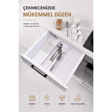Die Grup Sas Haus Çekmece Içi Bıçaklık Organizer Bölmeli Mutfak Düzenleyici Beyaz S-11029