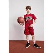 Die Grup Defacto Nba Chicago Bulls Regular Fit Şort Erkek Çocuk H2883A826HS