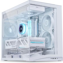 Die Grup Lian Li O11 Dynamic Flow Mini V2 Mid Tower Matx Kasa Beyaz (G99.O11DMIV2FW.00)