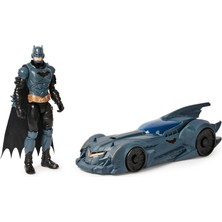 Die Grup Dc Comics Shadow Guardian Batmobile + Batman Aksiyon Figürü - Üstü Açılır Araç, 30 cm Orijinal Çizgi Roman Tasarımlı Hareketli Batman Aksiyon Figürü, 3 Yaşından Büyük Süper Kahraman Hayranları Için