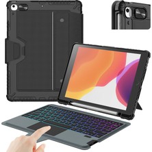 Die Grup Nillkin iPad 9. Nesil (10,2 Inç, 2021) Çıkarılabilir Klavyeli Kılıf, Sihirli Izleme Dörtgeni, 7 Renk Arkadan Aydınlatmalı, Portre/manzara Modları, iPad 8./7. Nesil Için Kamera Kapaklı Sağlam Klavye