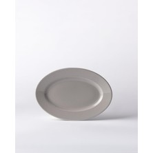 Die Grup Nuit Kayık Tabak - Gri - 25 cm