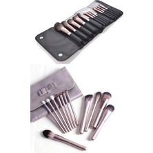 Die Grup Hannah Rose Gold Özel Kıl Fırça Seti 12 Parça ve Harika Çantalı