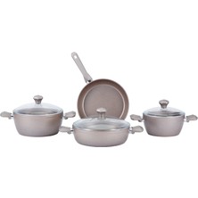 Die Grup Taç Pierre Cardin 71250350 7 Parça Graniks Tencere Seti, Rosegold