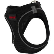 Die Grup Lepus Pet Air Mesh Siyah Göğüs Tasması Xsmall