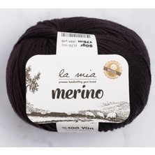 Die Grup Merino El Örgü Ipi, 50GR/175M,%100 Yün, Siyah L006