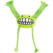 Die Grup Rogz Flossy Grinz Sesli Köpek Oyuncak 19 cm Yeşil Renkli
