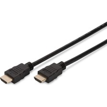 Die Grup Digitus DK-330107-010-S HDMI Yüksek Hızlı Ethernet Bağlantı Kablosu, 1m, Siyah
