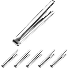 Die Grup 6 Adet 304 Çelik 14,8 Cm. Buz ve Şeker Maşası MT130-6