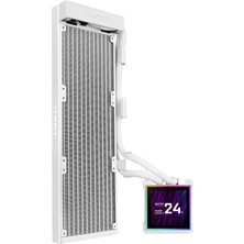 Die Grup Lian Li Hydroshift Iı Lcd-S 360N Fansız Beyaz Sivi Sogutucu