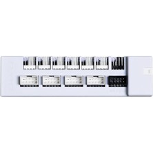 Die Grup Lian Li Evrensel USB ve Pwm Fan Hub, 4 USB Başlıklı Fan Kontrol Cihazı - 6 Fan Bağlantı Noktası - Manyetik Montaj - 5V/4PIN - Psu/anakart Evrensel Kılıf Uyumluluğu - Beyaz (EG-HUB01W)