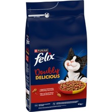 Die Grup Felix Doubly Delicious Yetişkin Kedi Maması Etli 4kg