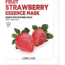 Die Grup Lebelage Çilekli Kağıt Maske Lebelage Fruit Strawberry Essence Mask