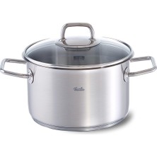 Die Grup Fissler Viseo Cam Kapak Derin Tencere 20 cm