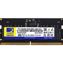 Die Grup Twinmos Ddr5 8gb 4800MHZ CL40 Notebook Ram (TMD58GB4800S40)