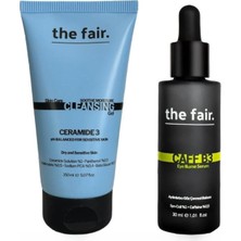 Die Grup The Fair. Hassas ve Kuru Cilt Temizleme Jeli 150 ml ve Kafein Göz Çevresi Serum 30 ml