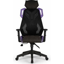 Die Grup Zıo Tyrex Siyah Mor Gaming Koltuk
