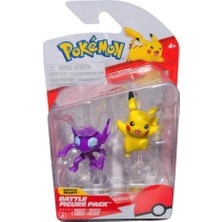 Die Grup Pokémon Battle Figure 2 Pack - Sableye, Pikachu - Official Pokemon Figures For Children 4+