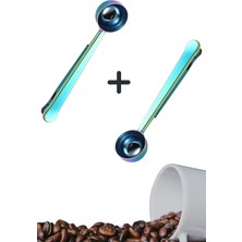Die Grup Buffer® Mandallı Kahve Ölçü Kaşığı Renkli Çok Fonksiyonlu Paslanmaz Çelik Kaşık
