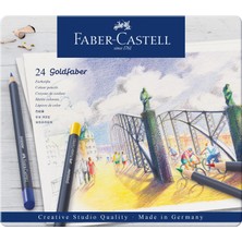 Die Grup Faber-Castell Goldfaber Sulu Boya Kalemi, 24 Renk, Yüksek Pigment, Canlı Renkler, Su ile Çözünebilir, Dayanıklı Uç