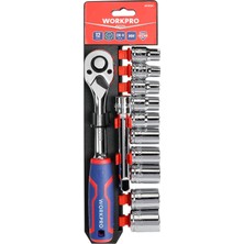 Die Grup Workpro WP202558 12 Parça 1/2’’ Cr-V Metrik Profesyonel Lokma Takımı