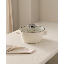 Die Grup Salentino Kızartma Tenceresi - Beyaz - 22 cm