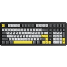Die Grup Coverzone Ajazz AK980 Max He Manyetik Switch Klavye - USB Bağlantılı, Rgb Işıklandırma, 128K Tarama Hızı, 0.01MM Hassasiyet, Full Tuş Değiştirme Desteği, Abs Gasket Yapı (AK980 Max He - Sarı Siyah)