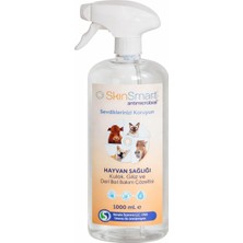 Die Grup Skinsmart Kedi ve Köpek Kulak, Göz ve Deri Temizleme Spreyi, Antiseptik Bakım Solüsyonu, Alkolsüz, 1000 ml